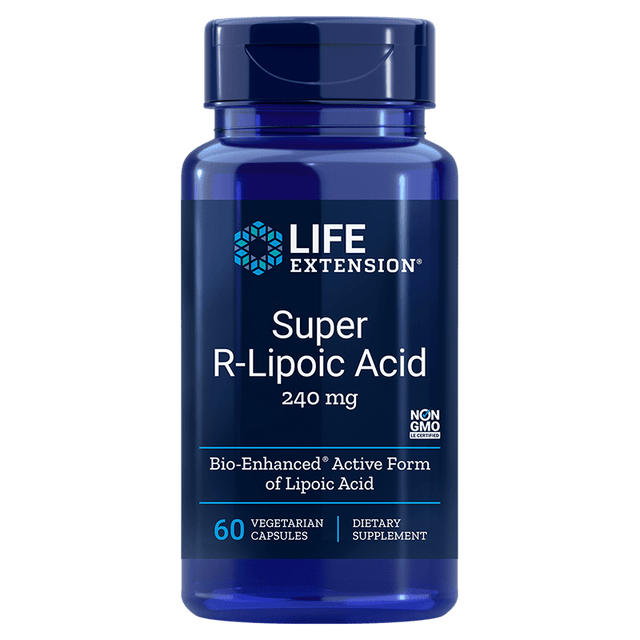 Life Extension Super R-Lipoic Acid- 240mg, 60 Capsules