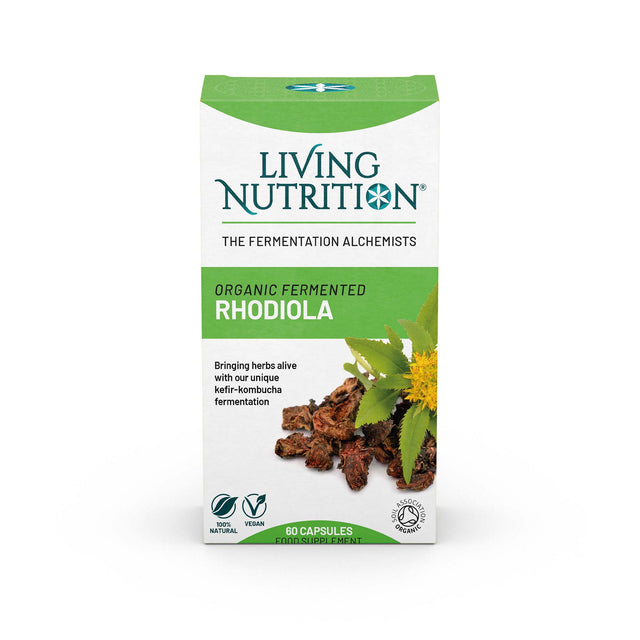 Living Nutrition Organic Fermented Rhodiola, 60 Capsules