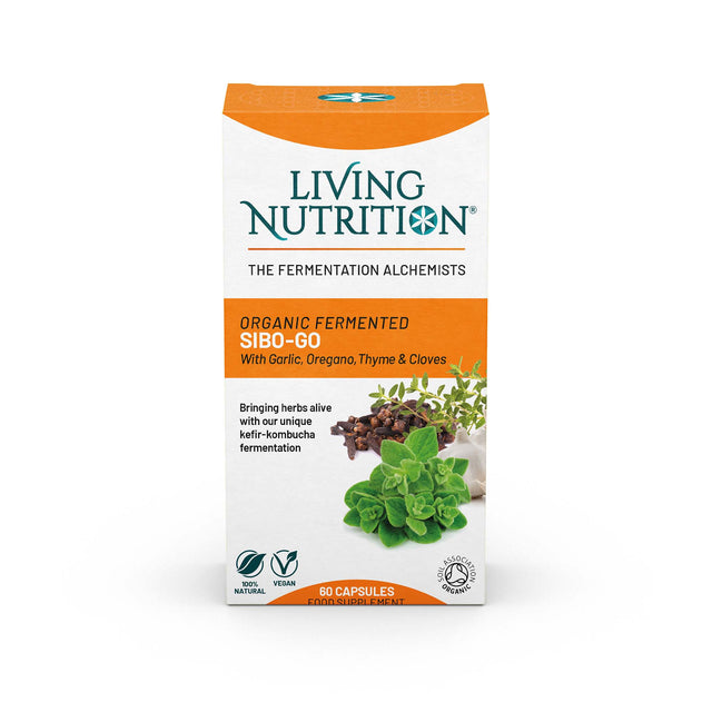 Living Nutrition Organic Fermented SIBO-GO,  60 Capsules