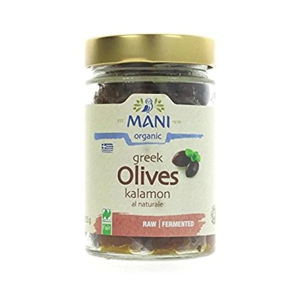 Mani Organic Kalamata Olives n Extra Virgin Olive Oil,  205gr