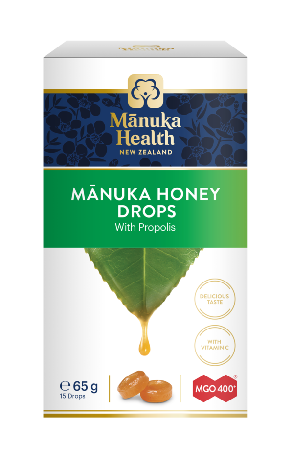 Manuka Health MGO400+ Manuka Honey- Propolis, 15 Lozenges