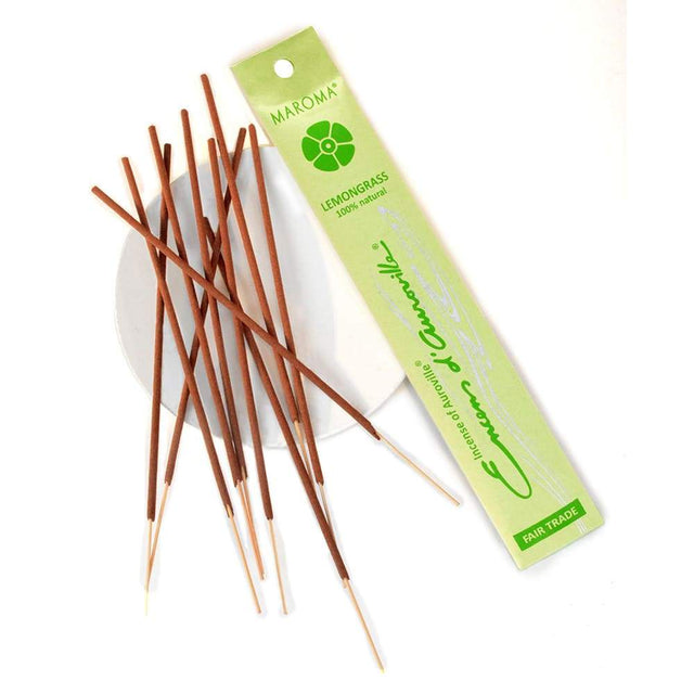 Maroma Encens D'Auroville Lemongrass Incense Sticks, 10 Sticks