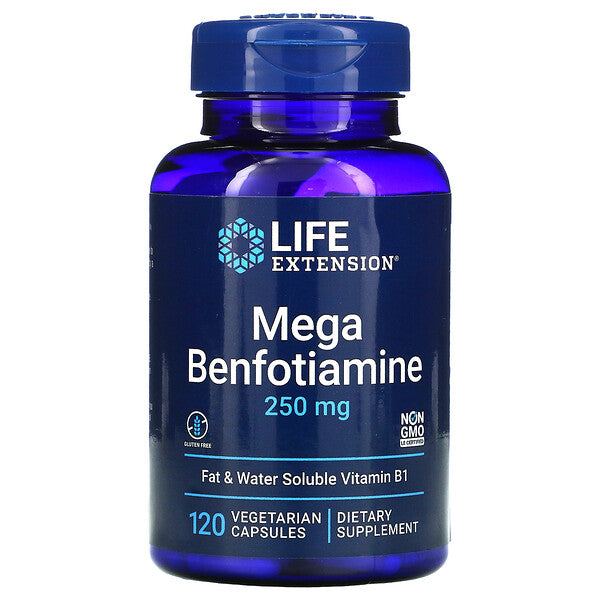 Life Extension Mega Benfotiamine, 120 Capsules