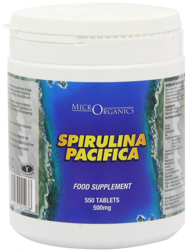 MicrOrganics Organic Spirulina Pacifica, 550 Tablets