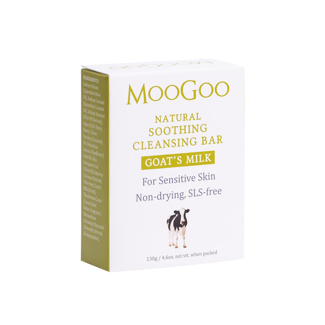 MooGoo Natural Soothing Cleansing Bar- Goats Milk, 130gr
