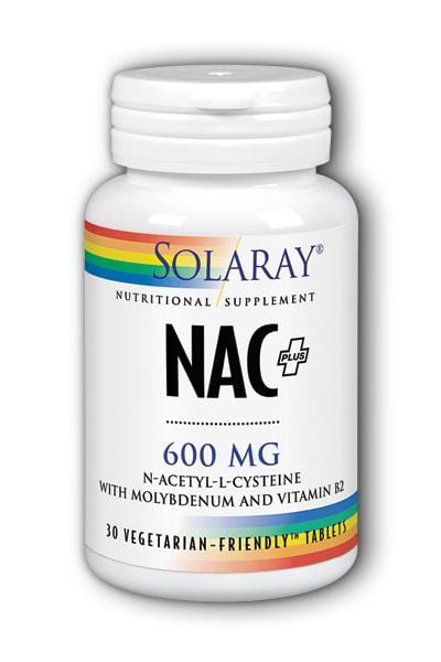 Solaray NAC Plus, 600mg, 30 Tablets
