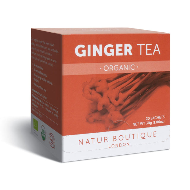 Natur Boutique Organic Ginger Tea, 20 Sachets
