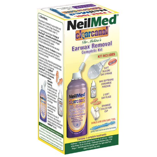 NeilMed ClearCanal Dr. Mehta’s Ear Wax Removal Complete Kit