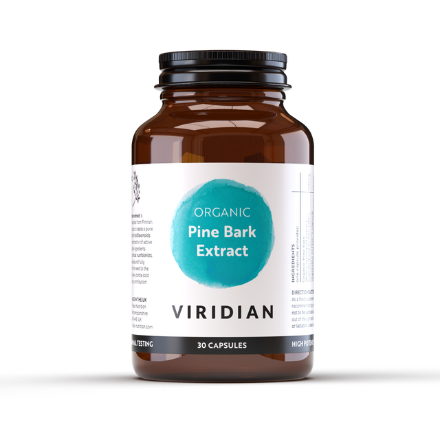 Viridian Organic Pine Bark Extract, 30 Capsules