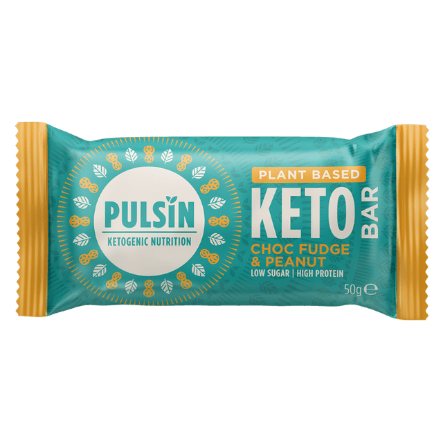 Pulsin Keto Bar- Fudge & Peanut, 50gr