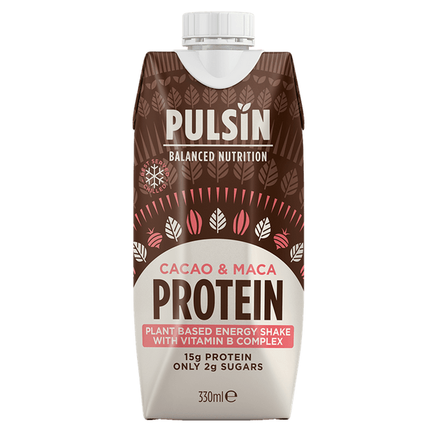 Pulsin Cacao & Maca Ready To Drink Protein Shake 330ml
