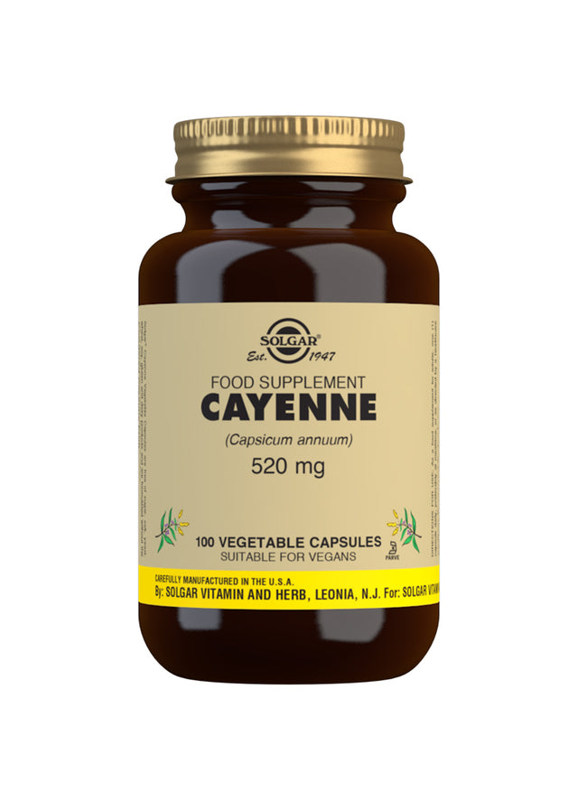 Solgar Cayenne, 520mg, 100 VCapsules