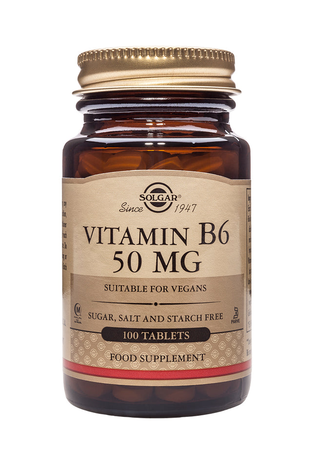 Solgar Vitamin B6, 50mg, 100 Tablets