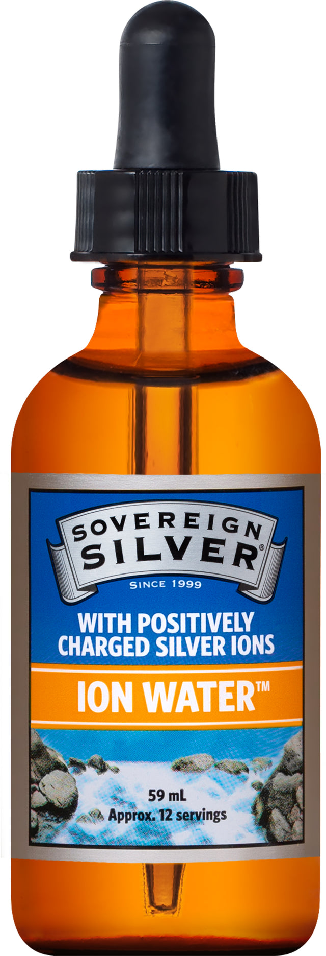 Sovereign Silver Dropper Top, 60ml