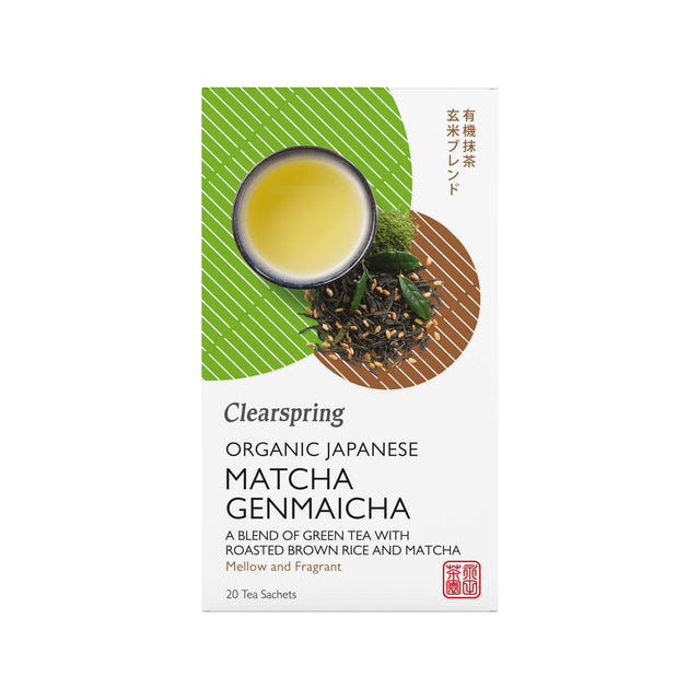 Clearspring Organic Matcha Genmaich Tea, 20 Bags