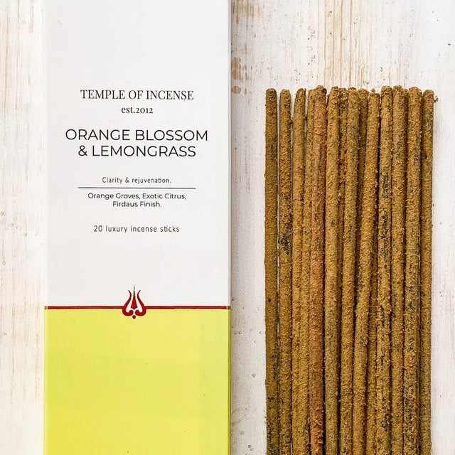 Temple of Incense Orange Blossom & Lemongrass, 20 Sticks