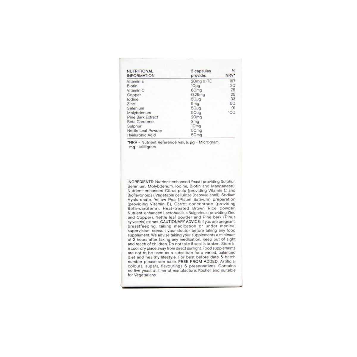 Wild Nutrition Complete Beauty Support Jar, 60 Capsules Revital