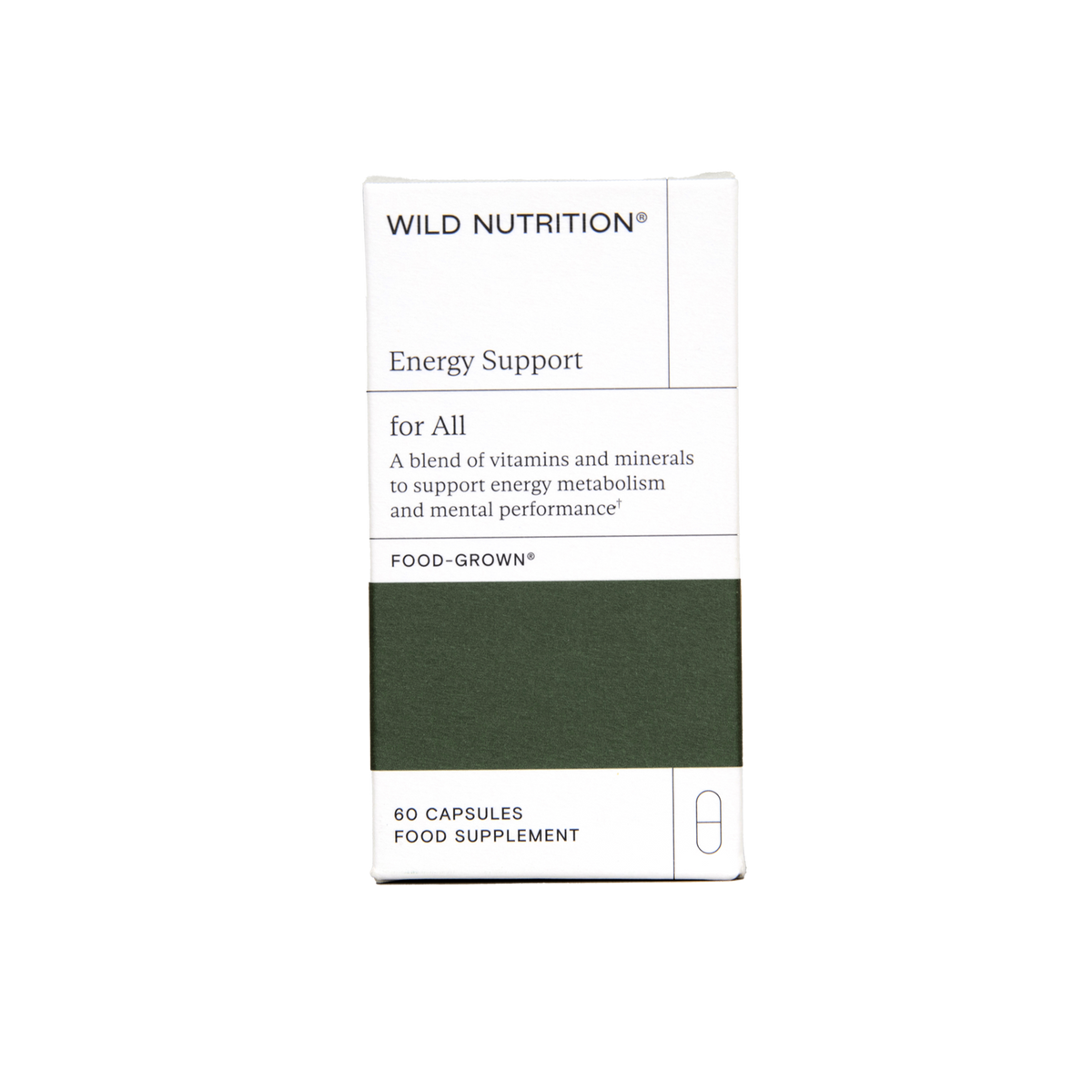 Wild Nutrition Energy Support, 60 Capsules Revital