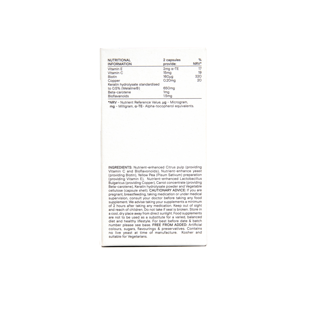 Wild Nutrition Natural Glow Jar, 60 Capsules Revital