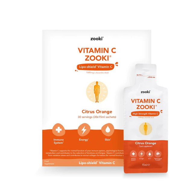 Zooki Vitamin C - Citrus Orange, 30 x 15ml