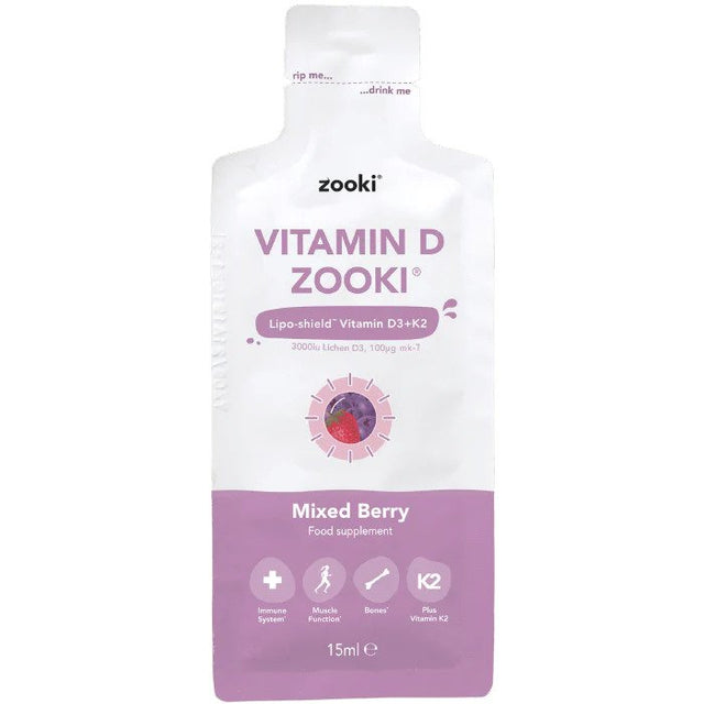 Zooki Vitamin D3 + K2,  1 x 15ml Sachet