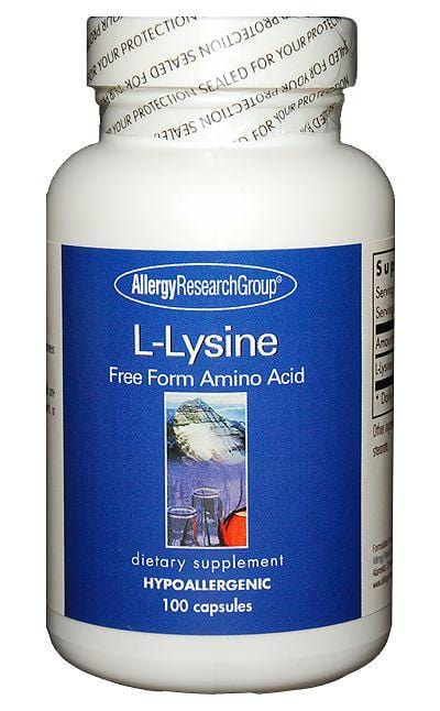 Allergy Research L-Lysine, 500mg, 100 Capsules