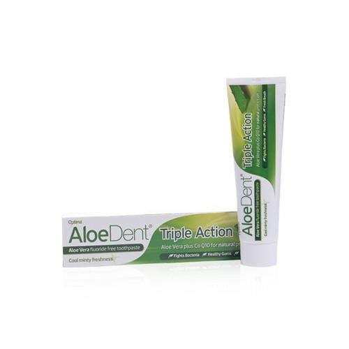 Aloe Dent Triple Action fluoride free toothpaste, 100ml
