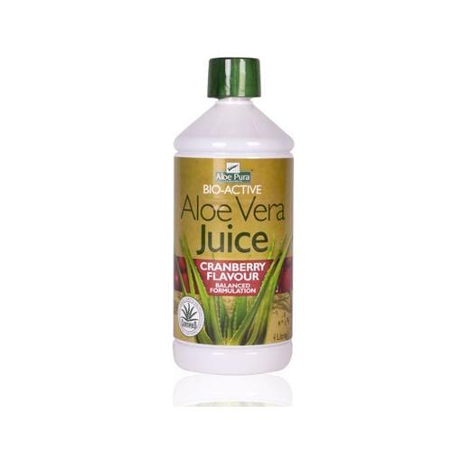 Aloe Pura Aloe Vera Juice, 1Ltr, Cranberry