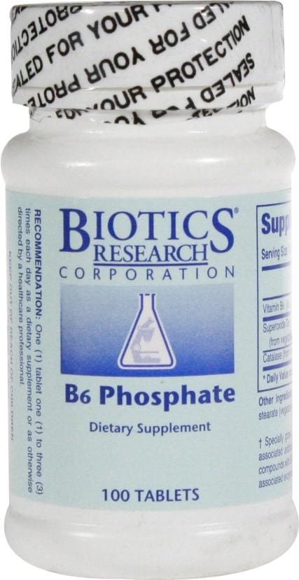 Biotics Research B6 Phosphate, 100 Tablets