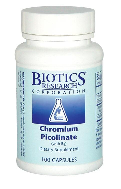 Biotics Research Chromium Picolinate, 200mcg, 100 Capsules