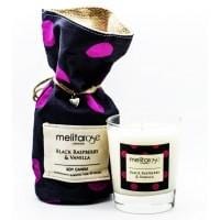 MelitaRose Black Raspberry And Vanilla Soy candle Jar, 190gr