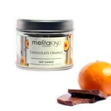MelitaRose Chocolate Orange Soy Candle Tin,160gr