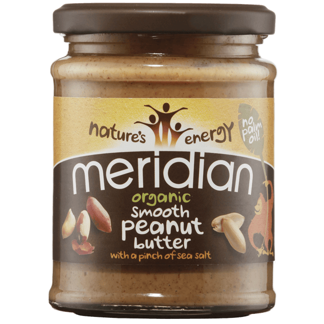 Meridian Organic Smooth Peanut Butter with a pinch of salt, 280gr