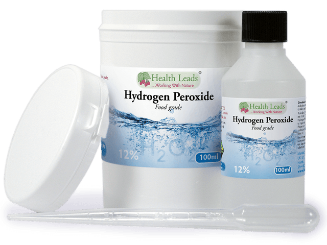 Health Leads Hydrogen Peroxide Food Grade 12%, 100ml