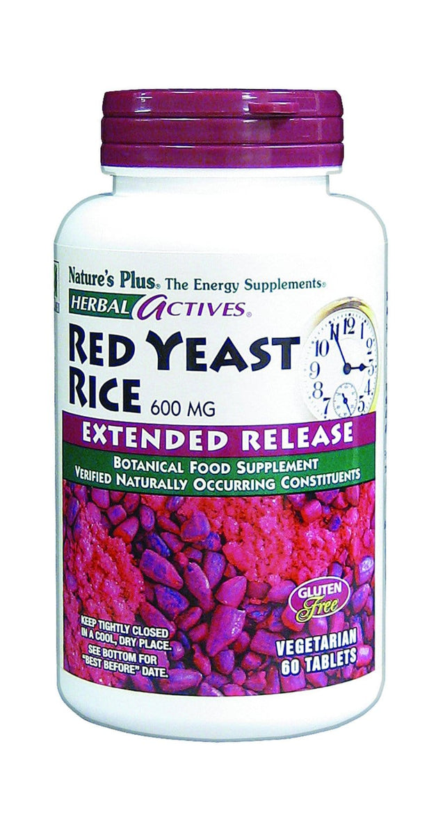 Nature's Plus Red Yeast Rice (Extended Release), 600mg, 60 Tablets