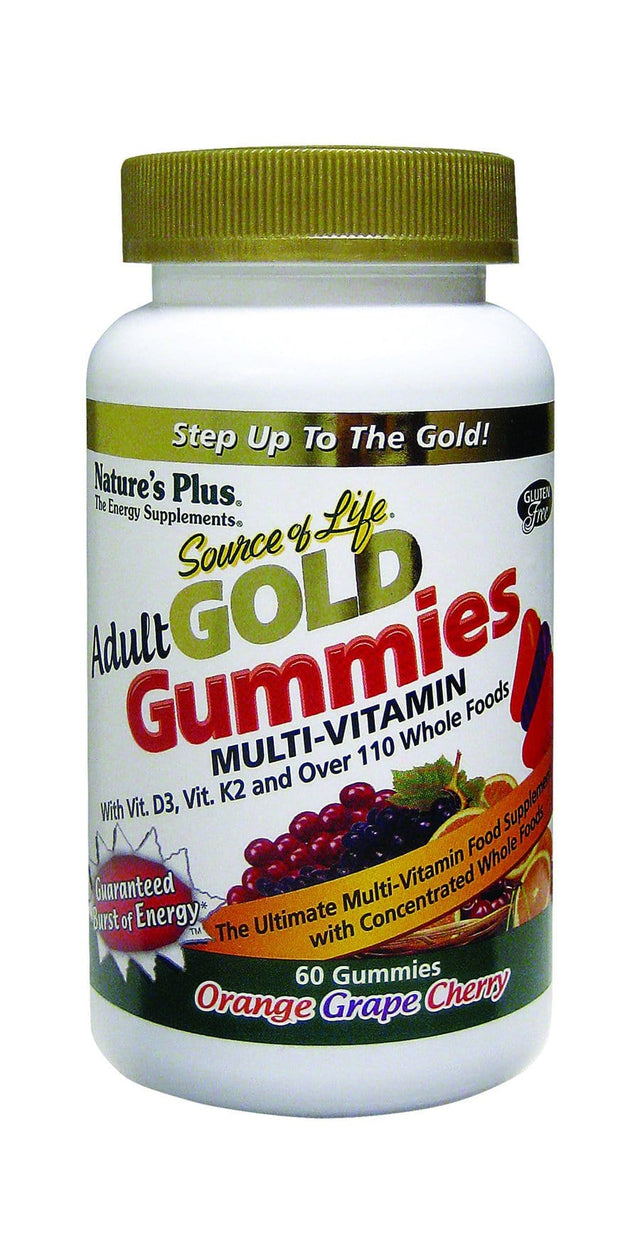 Nature's Plus Source of Life Gold Adult Multi-Vitamin, 60 Gummies