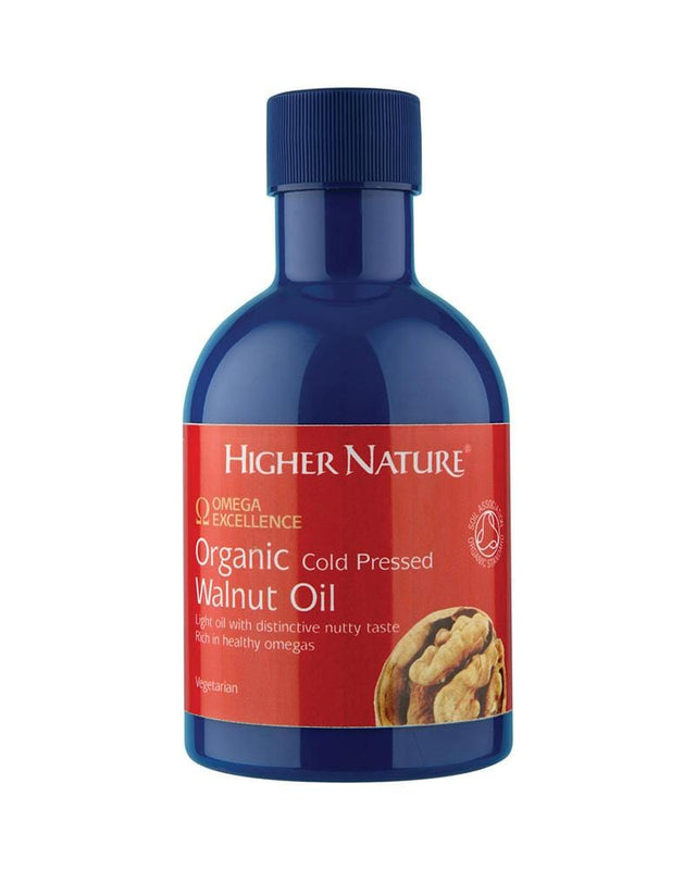 Higher Nature Organic Cold Pressed Walnut Oil, 200ml