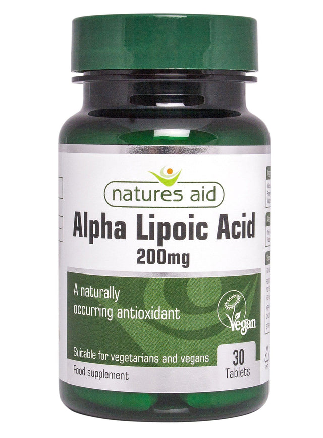 Natures Aid Alpha Lipoic Acid 200mg, 30 Tablets