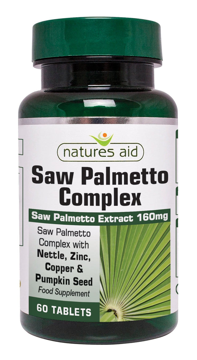 Natures Aid Saw Palmetto Complex, 60 Tablets