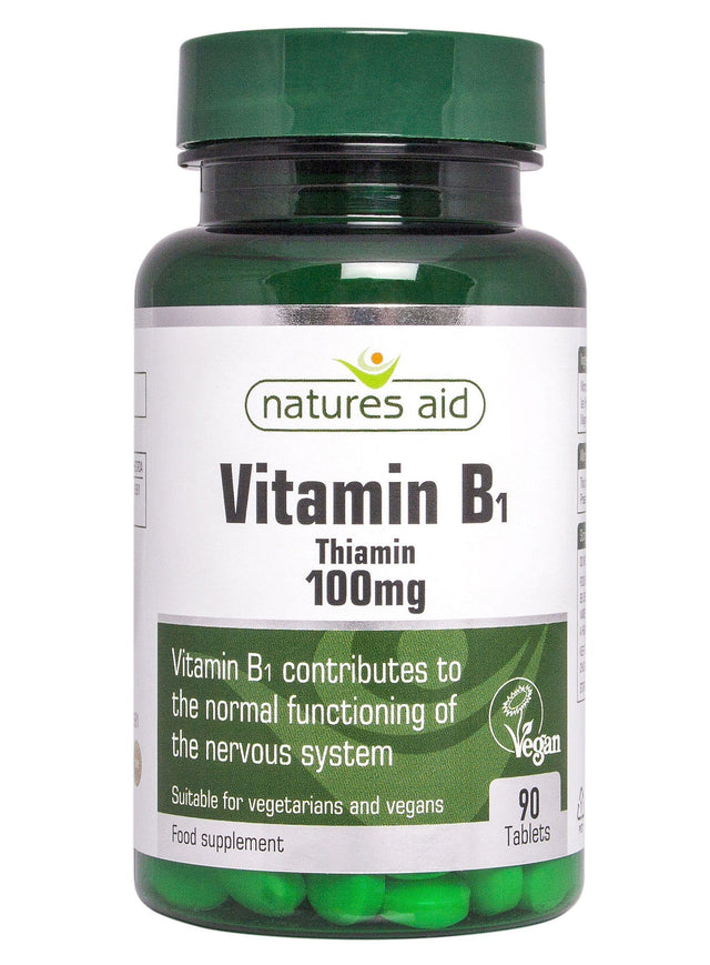 Natures Aid Vitamin B1, 100mg, 90 Tablets