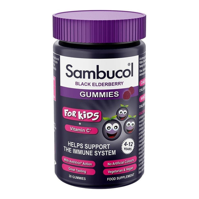 Sambucol For Kids, Black Elderberry 30 Gummies