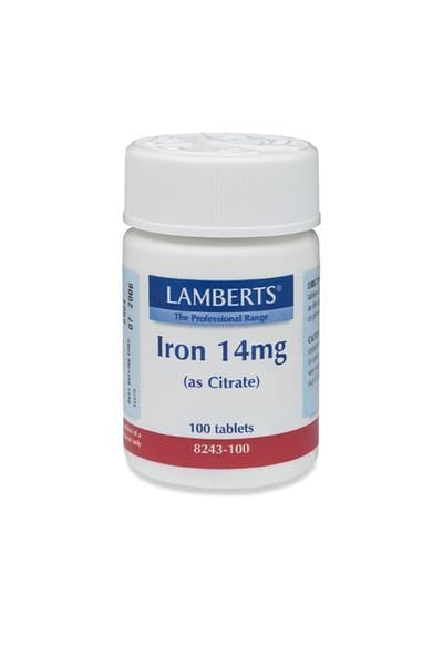 Lamberts Iron, 14mg, 100 Tablets