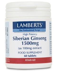 Lamberts Siberian Ginseng, 1500mg, 60Tabs