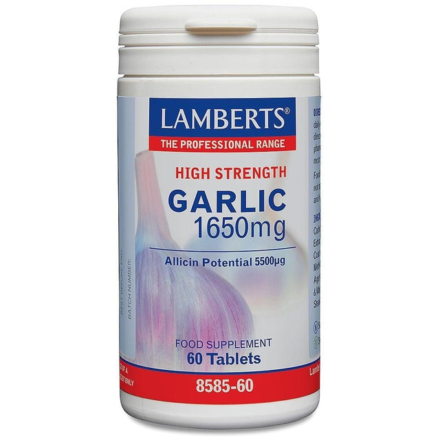 Lamberts Garlic High Strength 1650 mg , 60 tablets