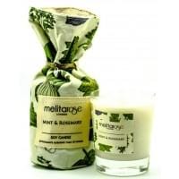MelitaRose Mint And Rosemary Soy Candle Jar, 190gr