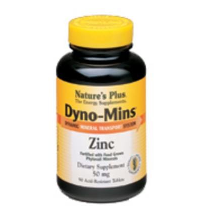 Nature's Plus Dyno-Mins Zinc, 50mg, 90 Tablets