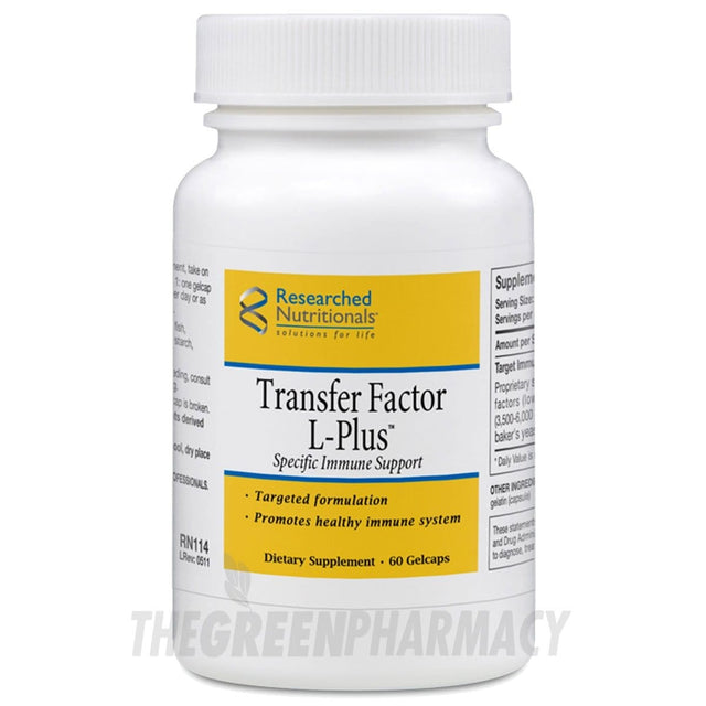 Researched Nutritionals Transfer Factor L-Plus, 60 GCapsules