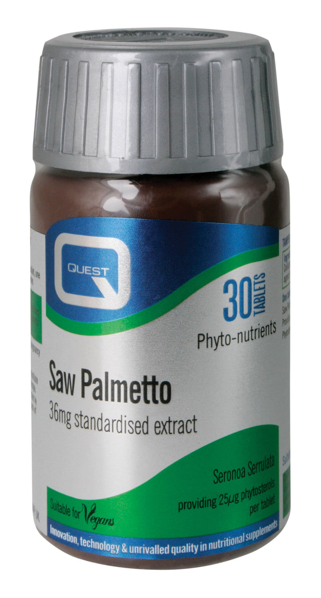 Quest Saw Palmetto, 36mg, 30 Tablets