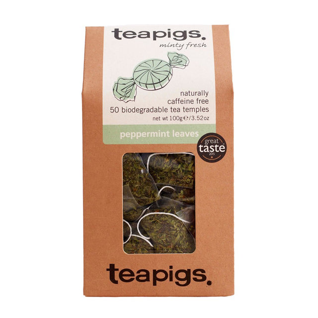 teapigs - Peppermint Leaves Tea, 50 Tea Temples