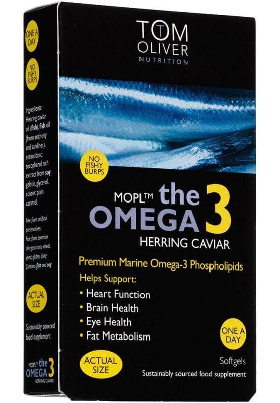 Tom Oliver Omega 3 Herring Caviar Oil, 30 SoftGels Revital
